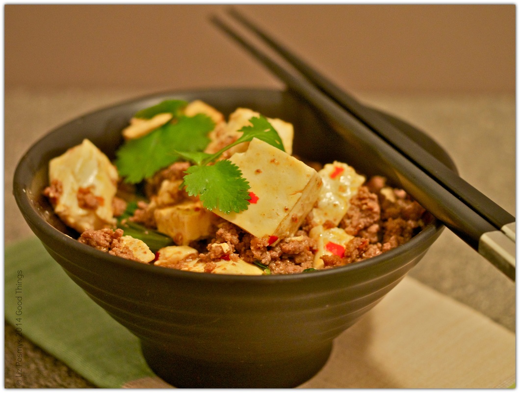 Spicy beef with tofu and spinach