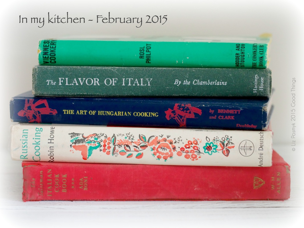 Just a few of my favourite old cookery books by Liz Posmyk, Good Things