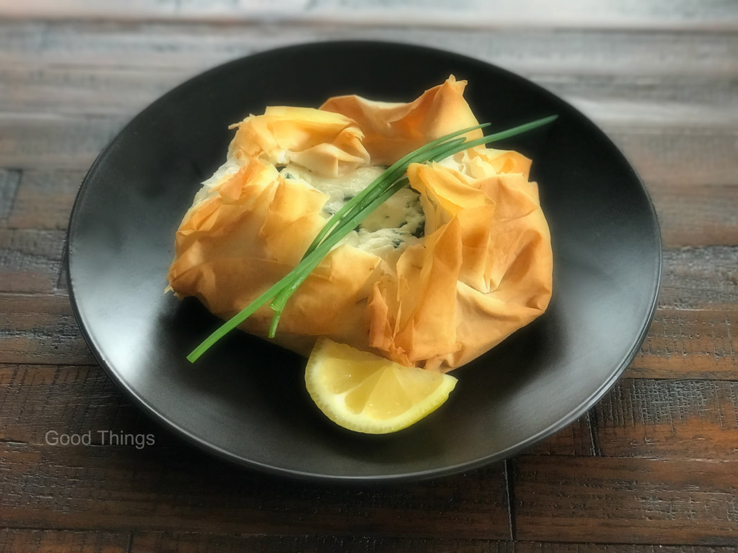 Spinach and ricotta filo pies - Liz Posmyk Good Things