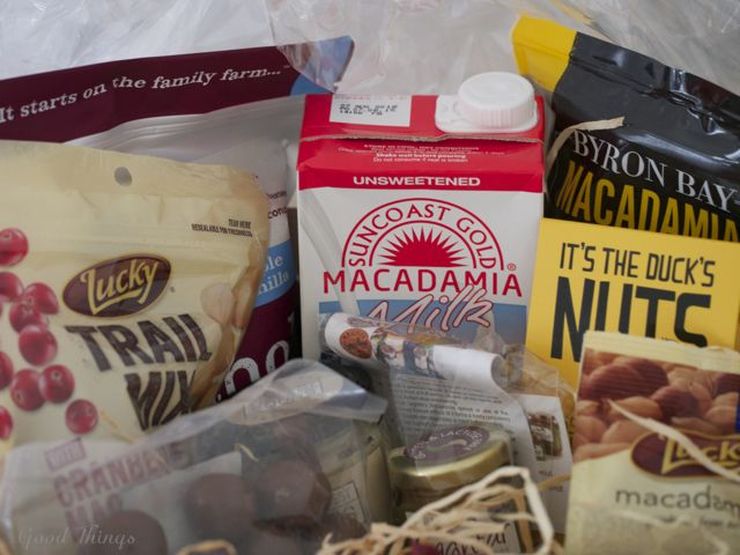 An assortment of Australian macadamia products - Liz Posmyk Good Things 