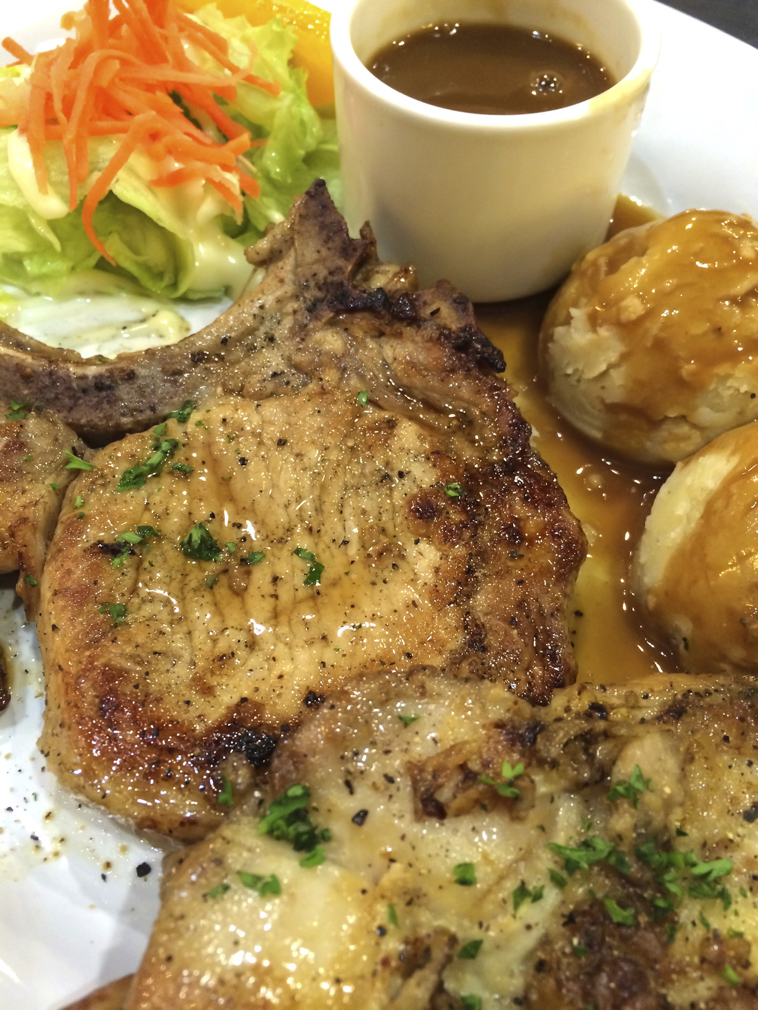 Pork chops with potatoes