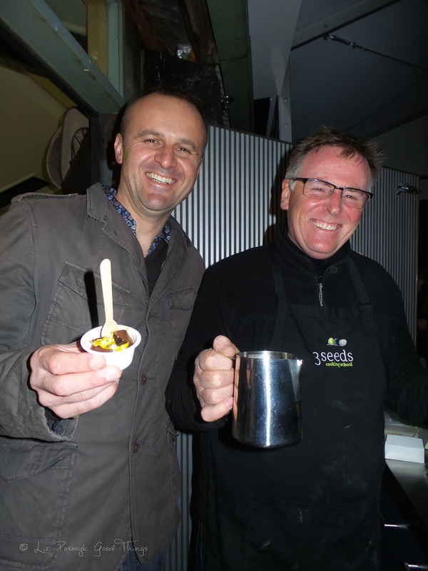 ACT Chief Minister Andrew Barr with chef Andrew Haskins 