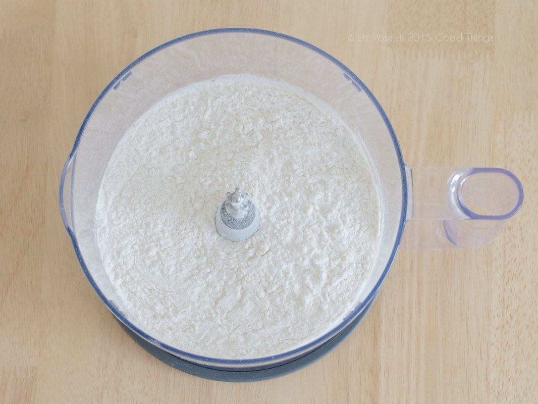 Flour in the food processor