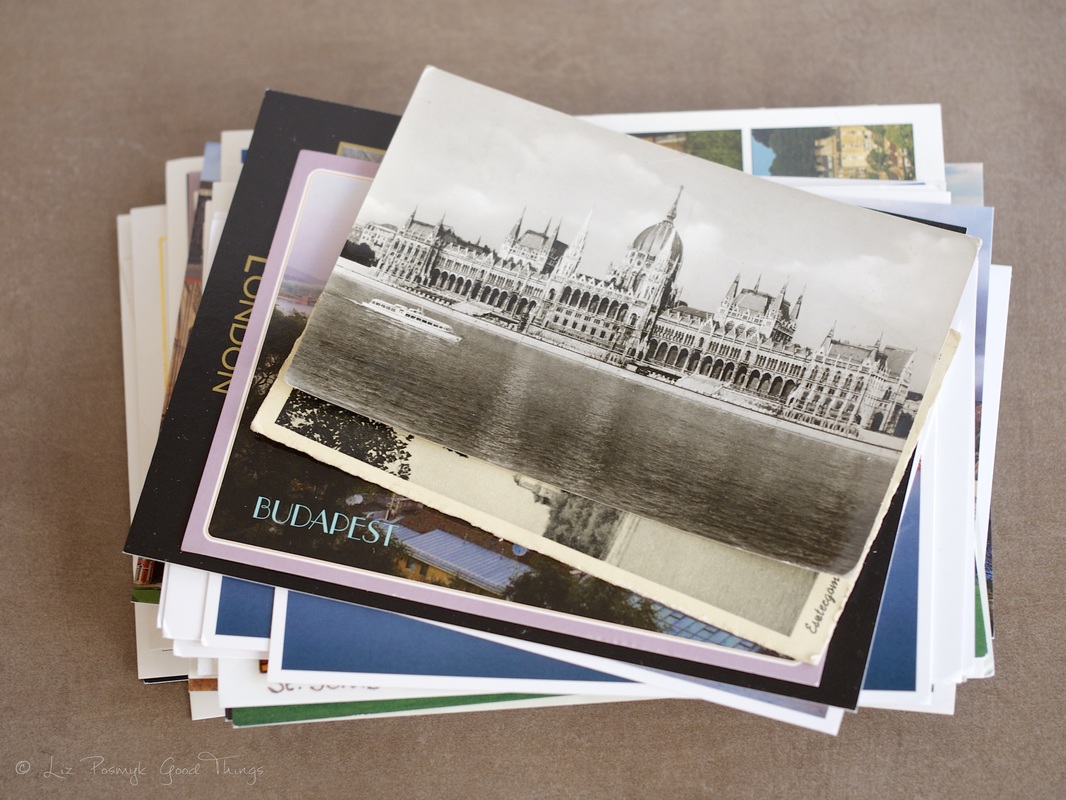 Pile of postcards - Liz Posmyk Good Things 