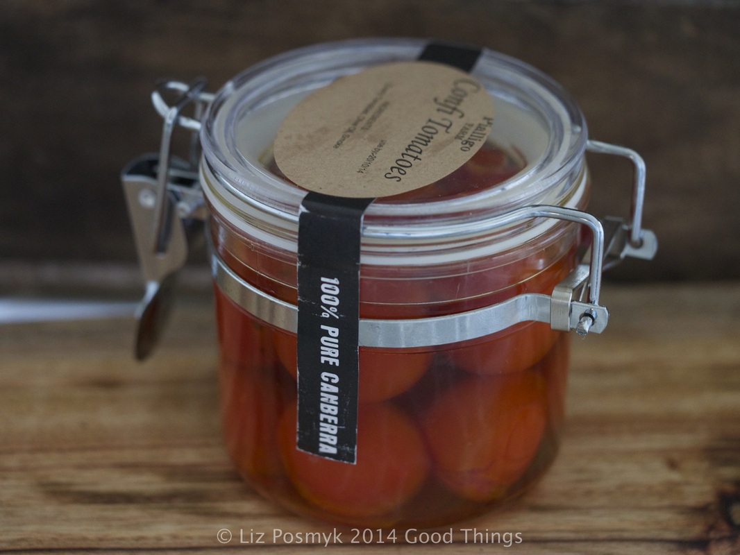 Confit tomatoes from Pialligo Estate by Liz Posmyk