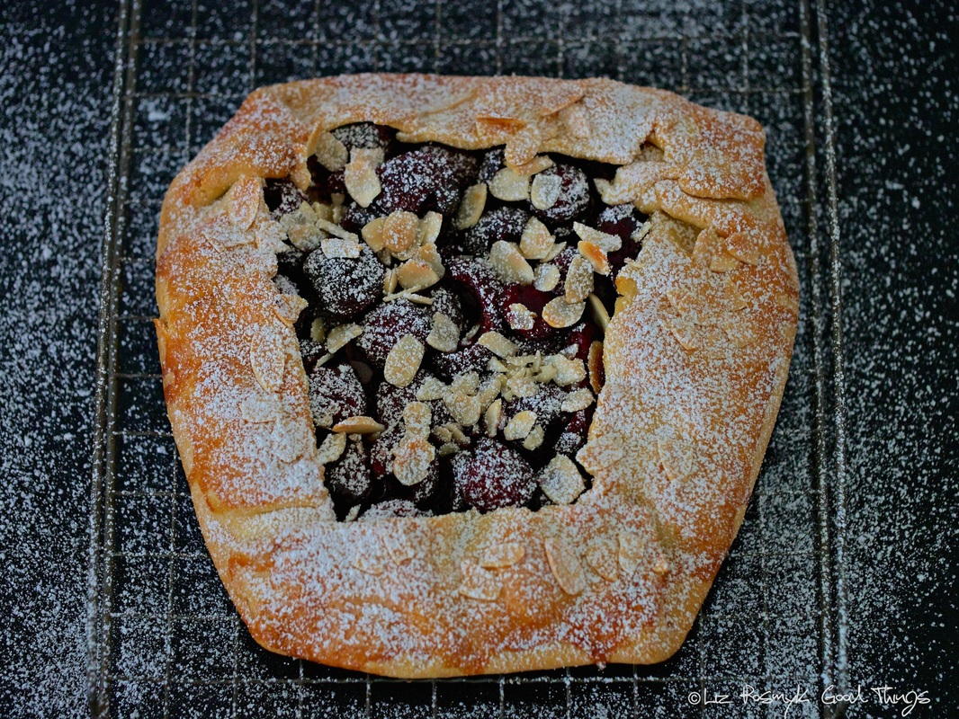 Cherry and almond galette by Liz Posmyk Good Things 