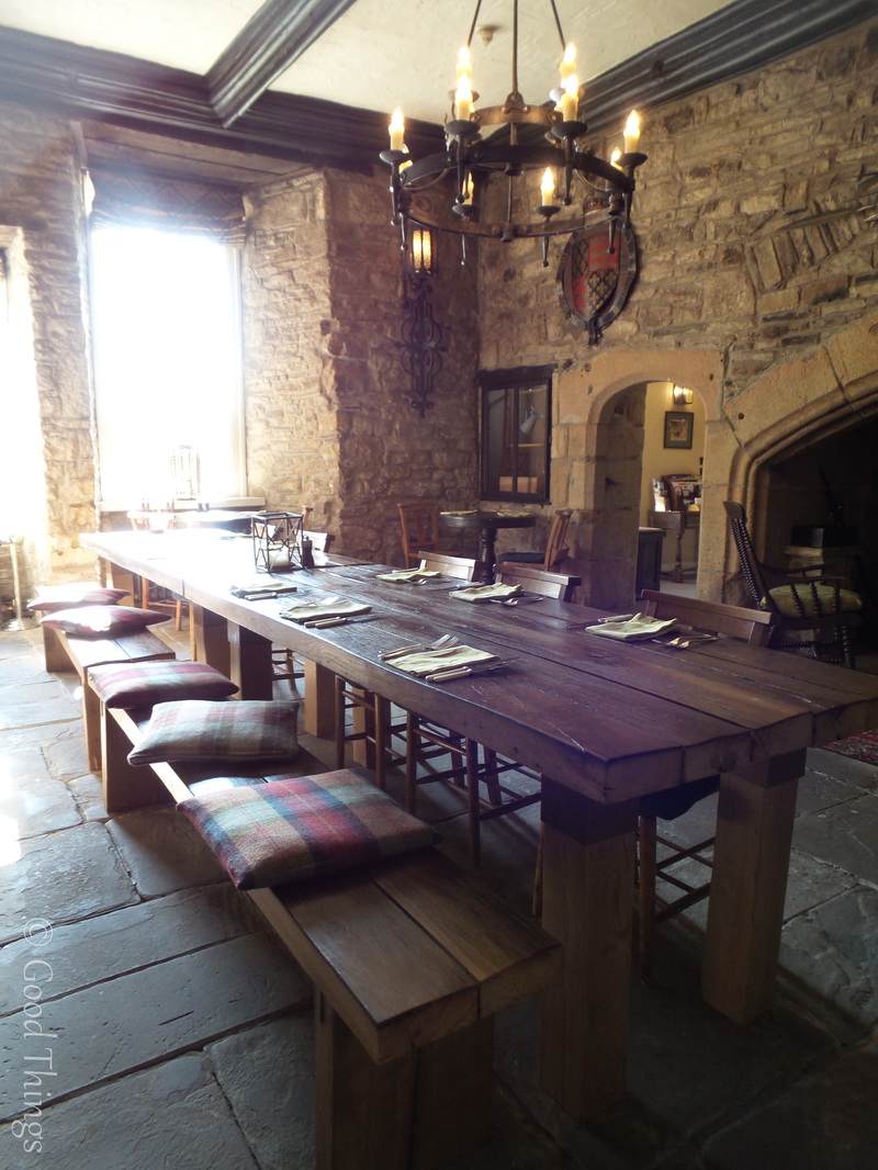 One of the dining rooms at the Lord Crewe Arms in Blanchland County Durham - photo Liz Posmyk Good Things