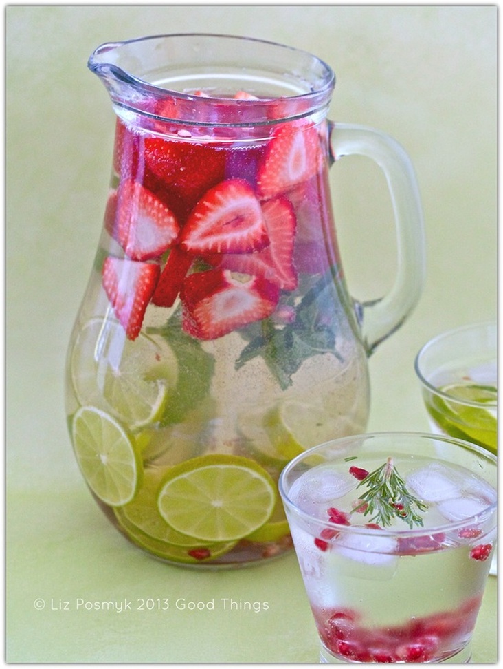 Fruit infused mineral water