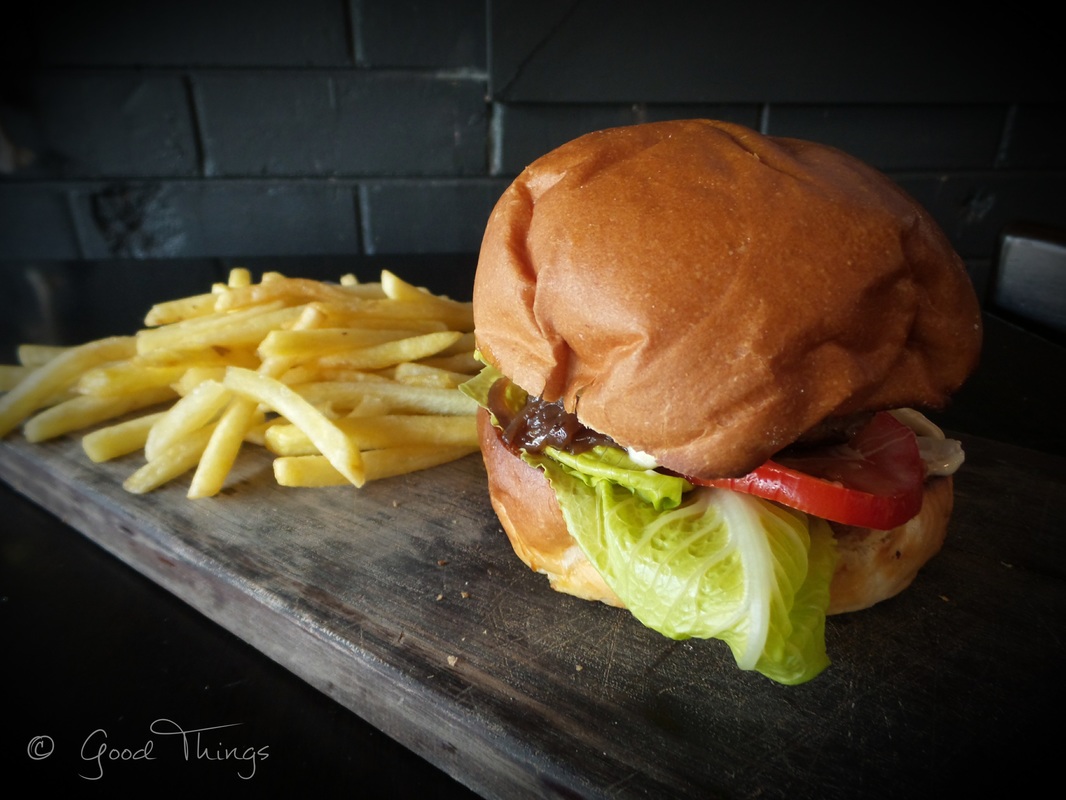 Burger at Two Before Ten in Aranda, by Liz Posmyk, Good Things 