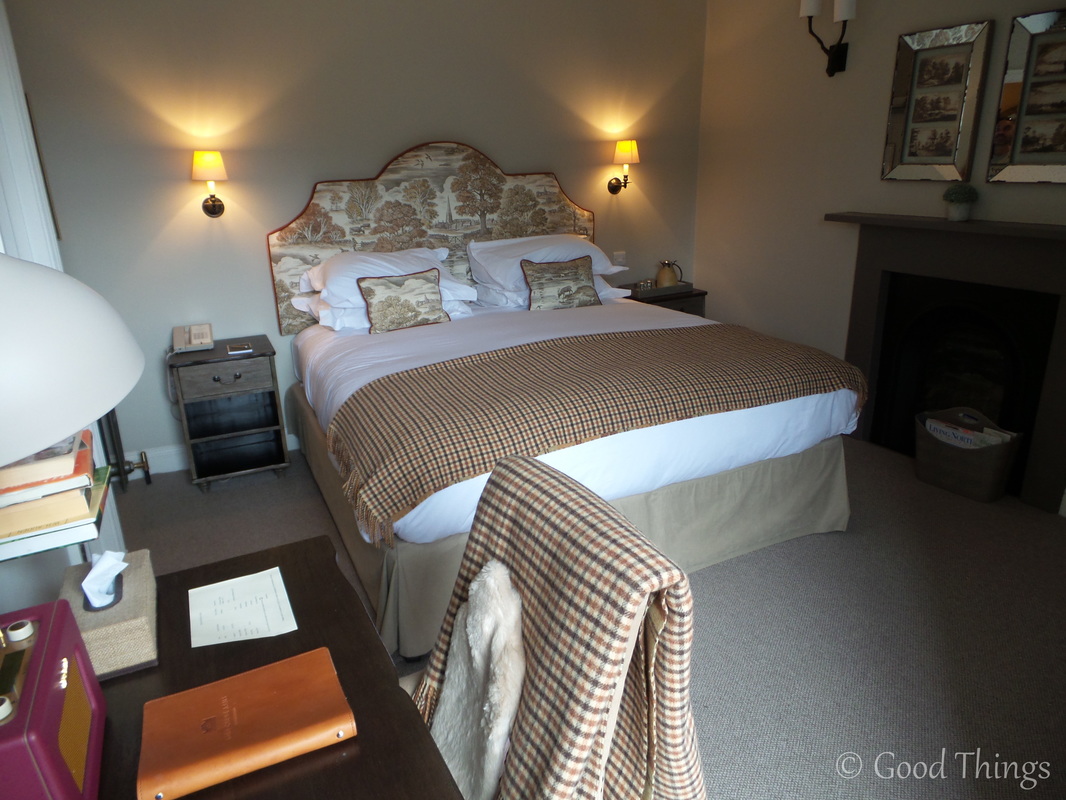 Deliciously comfy beds at the Lord Crewe Arms in Blanchland County Durham - photo Liz Posmyk Good Things