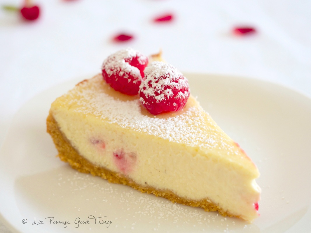 Creamy, dreamy raspberry cheesecake by Good Things - low fat, gluten free, low sugar