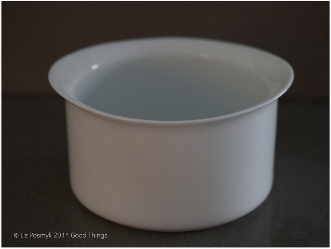 White ceramic dishes, by Liz Posmyk Good Things