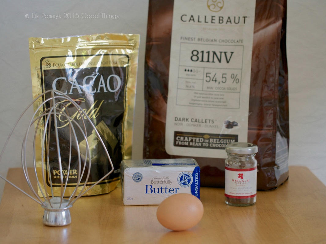 Ingredients for baking a beaut chocolate cake