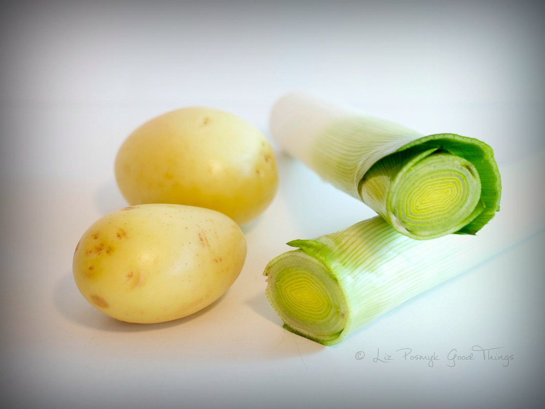 Ingredients for Leek and potato soup with truffle - vichyssoise aux truffes