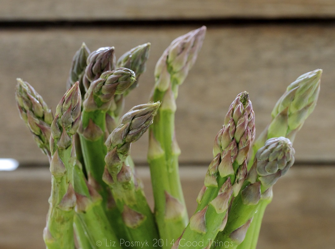 Fresh asparagus spears by Liz Posmyk Good Things