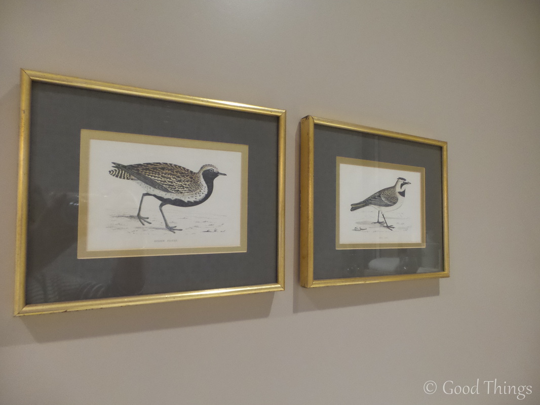 Birdlife depicted in artworks at the Lord Crewe Arms in Blanchland County Durham - photo Liz Posmyk Good Things