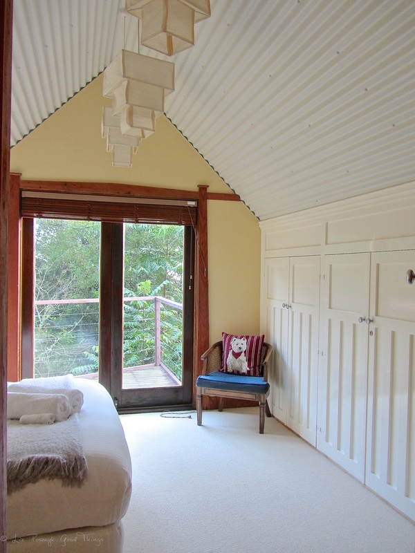 One of the six bedrooms at Sahali in the Kangaroo Valley NSW