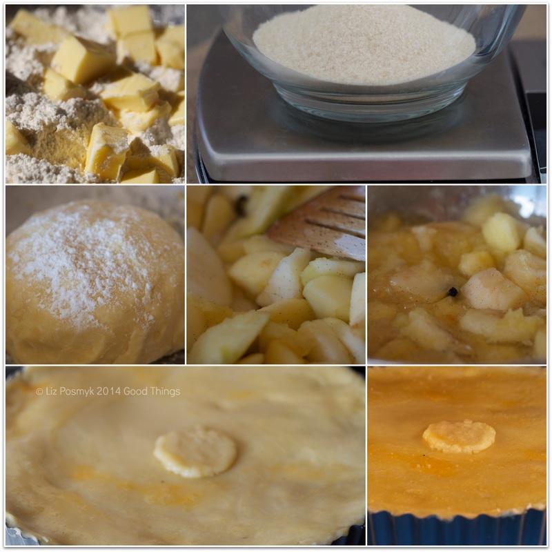 Baking Bramley apple pie by Liz Posmyk