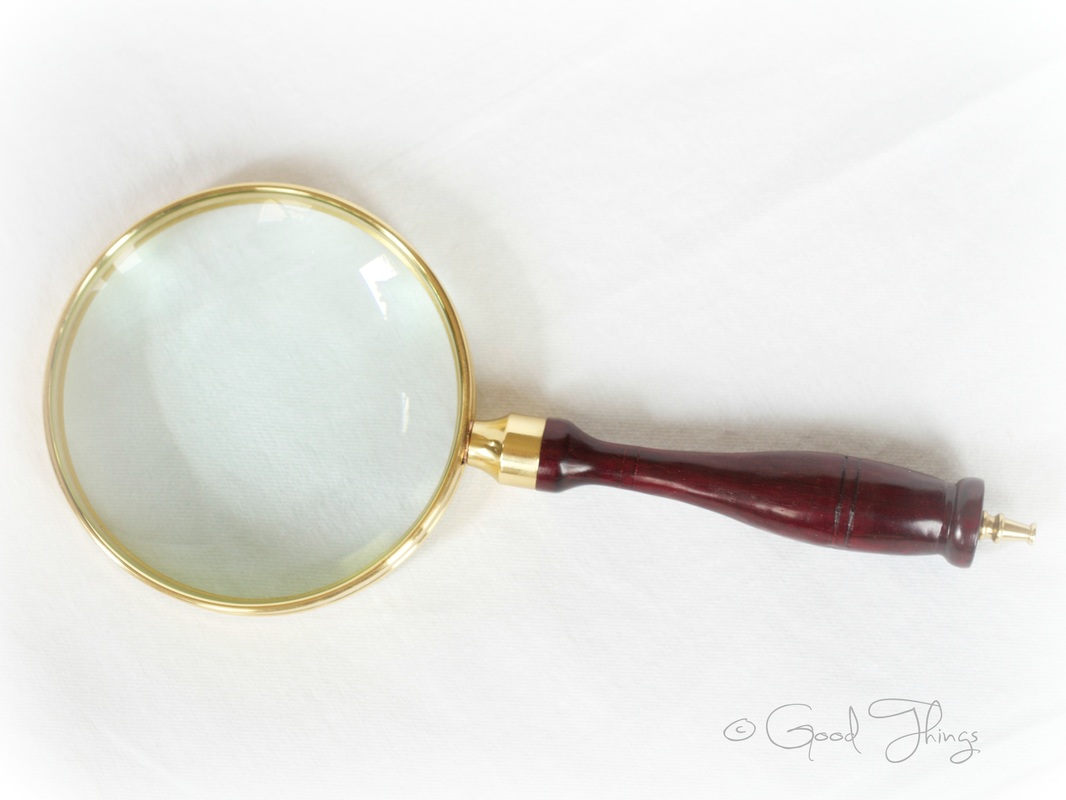 Vintage magnifying glass by Liz Posmyk, Good Things 