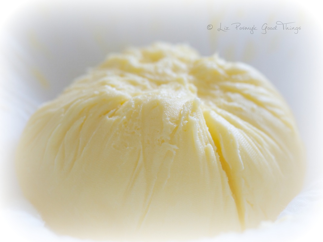 The finished ball of home made butter by Good Things