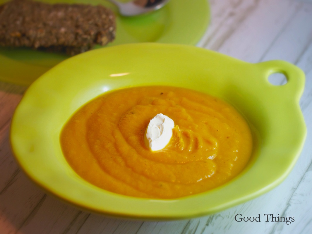 Roasted butternut pumpkin soup by Liz Posmyk Good Things 