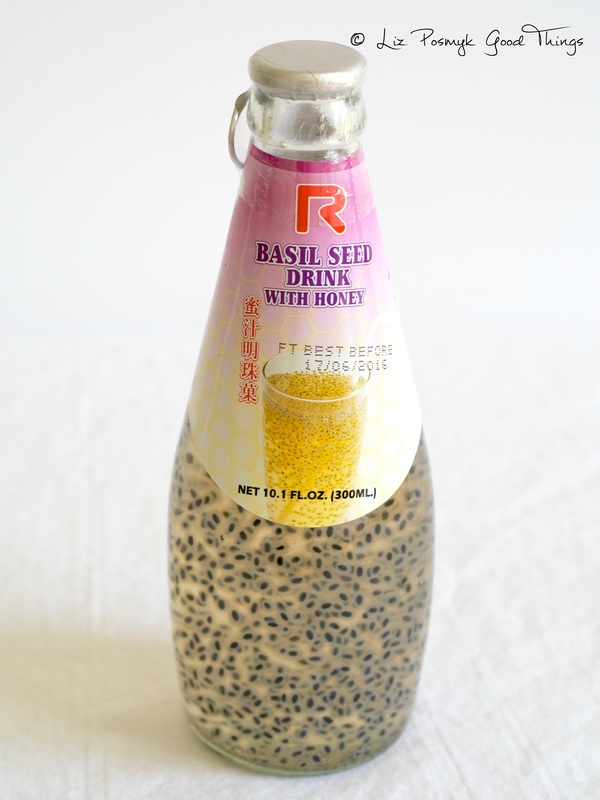 Thai basil seed drink with honey