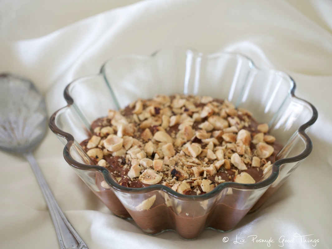 Chocolate hazelnut pudding with pearl couscous by Liz Posmyk, Good Things