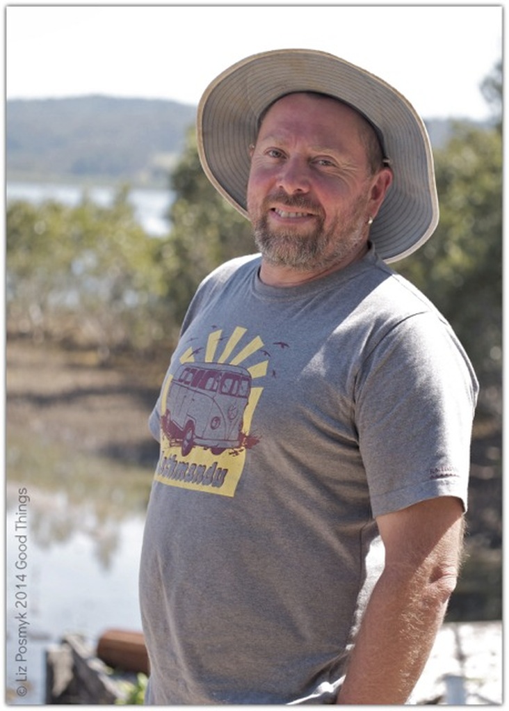 Oyster farmer Shane Buckley, photo by Liz Posmyk Good Things