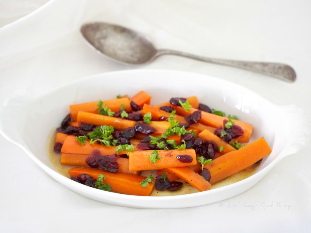 Sweet braised carrots with cranberries II by Liz Posmyk, Good Things 