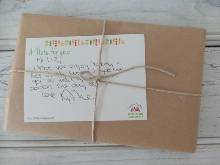 A parcel from the lovely Kyrstie at A Fresh Legacy - Liz Posmyk Good Things 