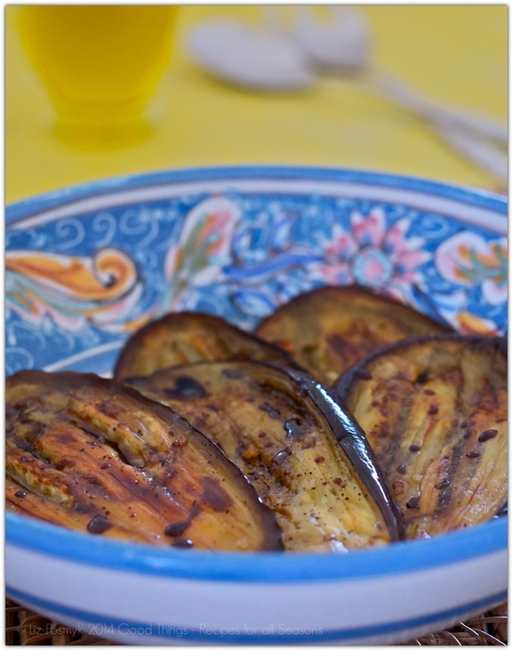 Baked marinated eggplant - Bizzy Lizzy's Good Things