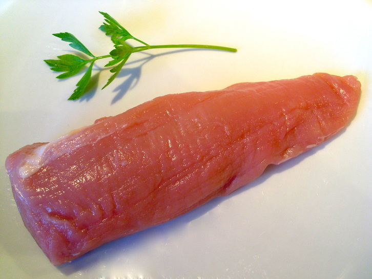 Tender pork fillet, one of the leanest cuts