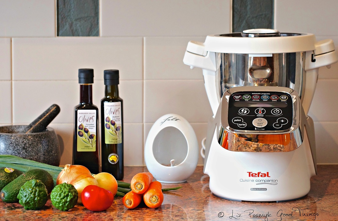 The Tefal Cuisine Companion in the kitchen of wordsmith and cook, Liz Posmyk, from Good Things