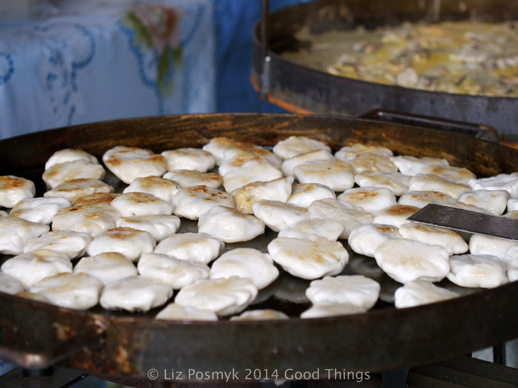 Thai cakes cooked on the grill