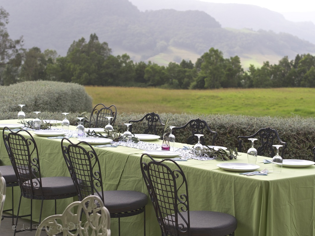 The beautiful setting for the Harvesters' Lunch at Kangaroo Valley Olives Autumn 2015