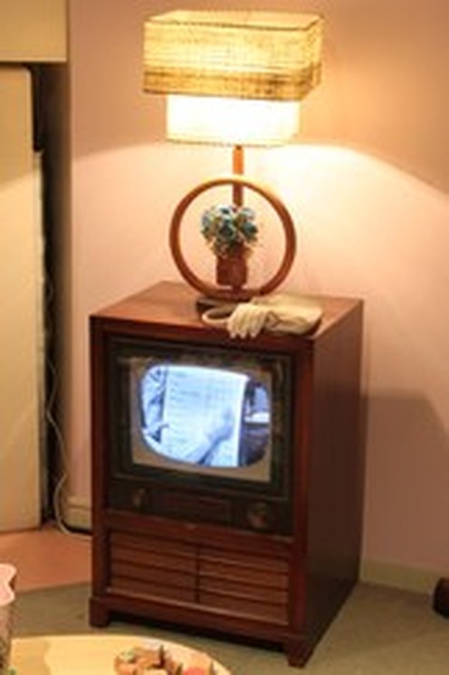 Stock image of vintage TV set