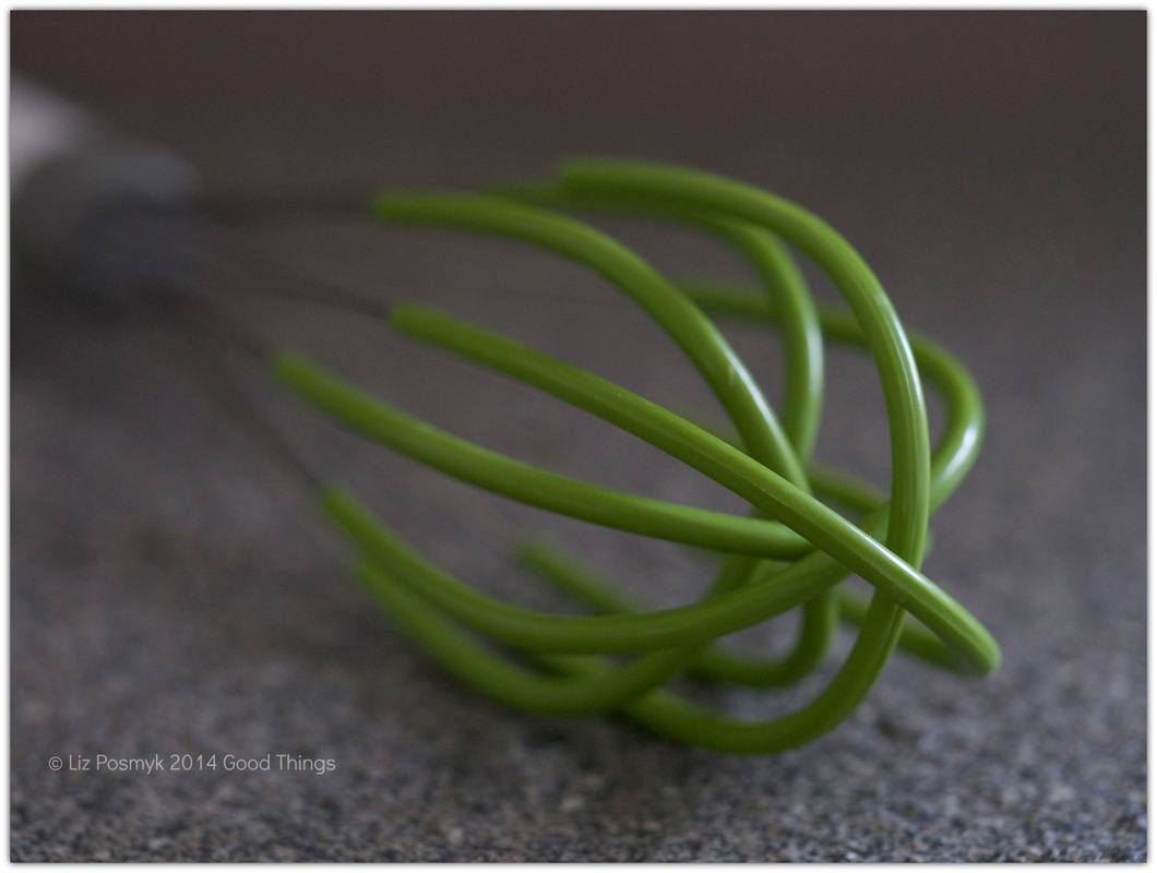 My lime green silicone whisk by Liz Posmyk, Good Things