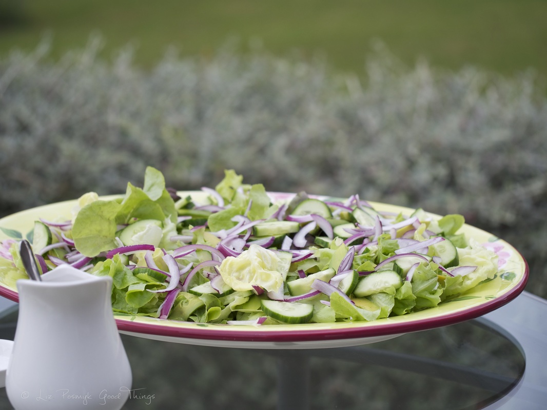 Crisp garden salad as part of the Harvesters' Lunch at Kangaroo Valley Olives