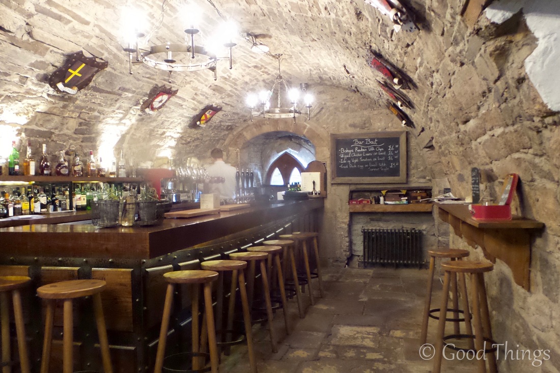 The Crypt Bar at the Lord Crewe Arms in Blanchland County Durham - photo Liz Posmyk Good Things