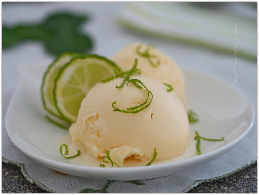 Creamy Kaffir lime ice cream by Liz Posmyk, Good Things