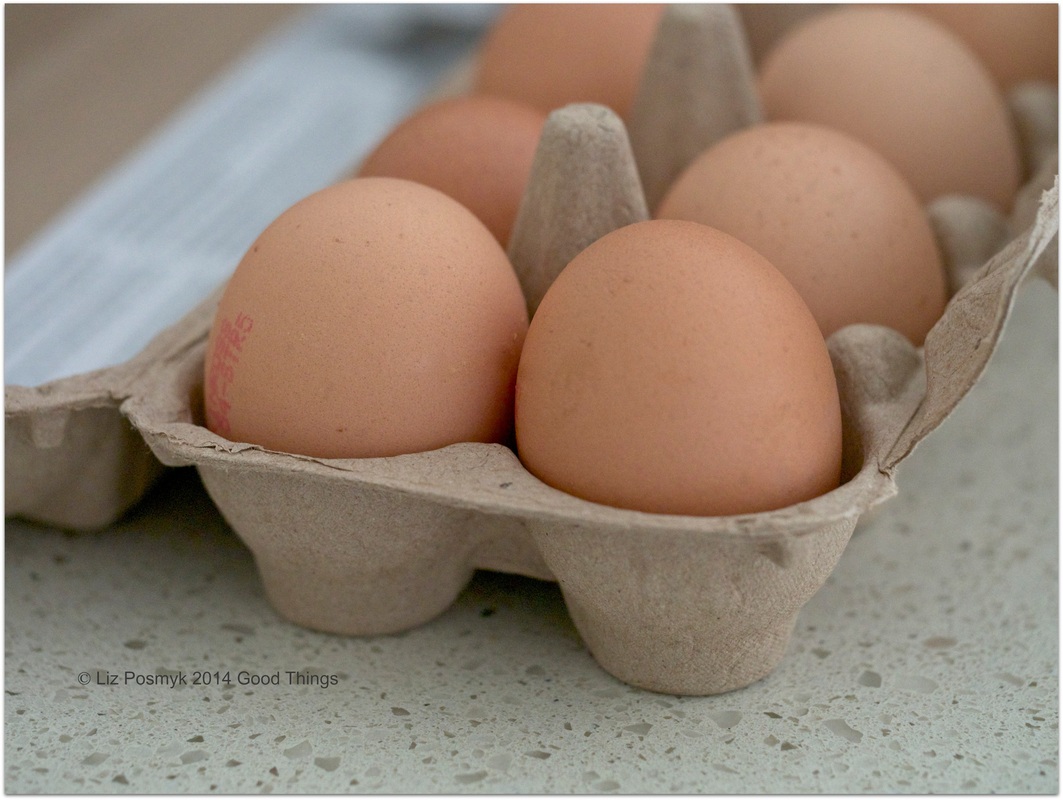 Fresh free range eggs by Liz Posmyk Good Things