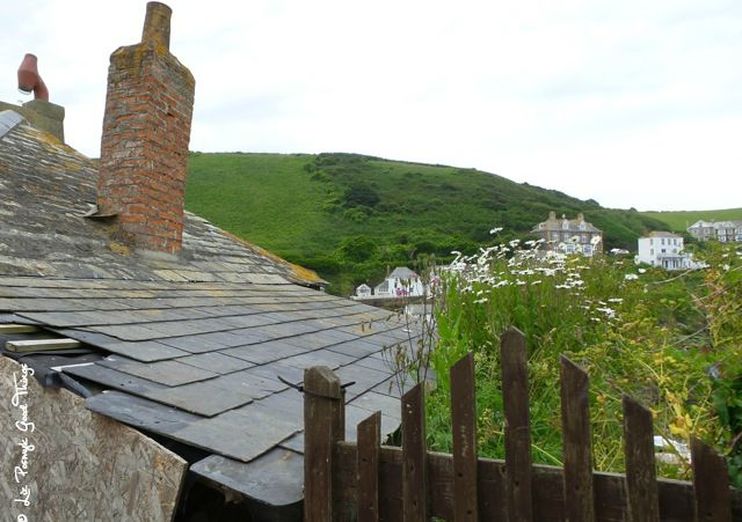 Old cottage with a slated roof in Port Isaac Cornwall by Liz Posmyk, Good Things