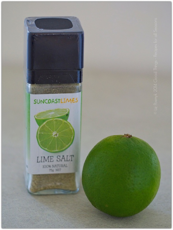Lime salt and fresh lime