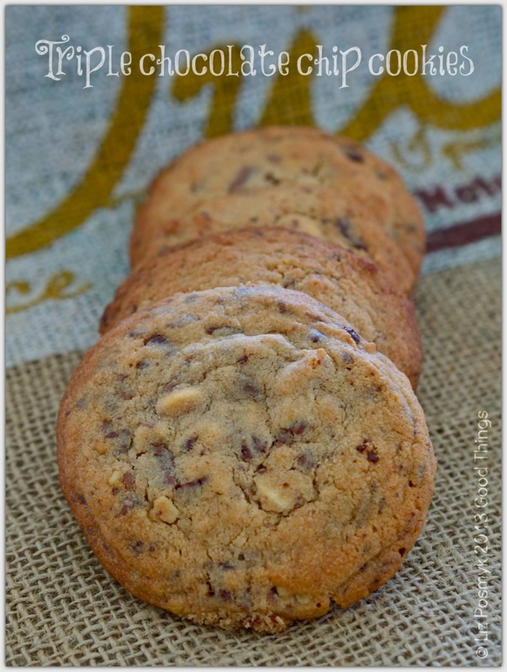 Triple chocolate chip cookies by Liz Posmyk, Good Things