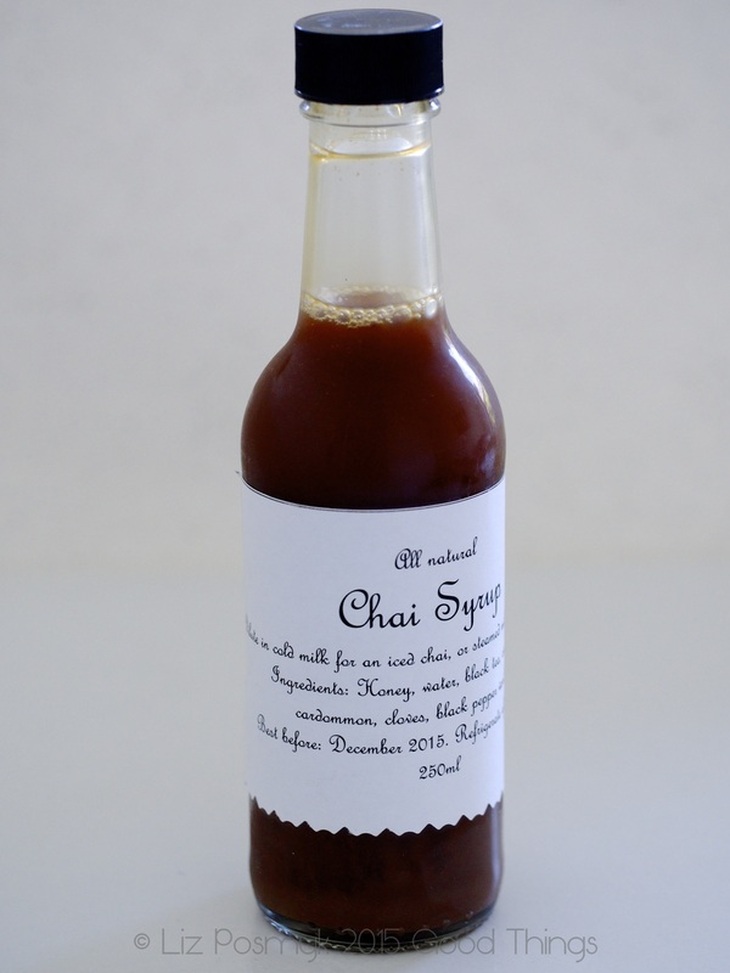 Handmade Chai Syrup from Susan's Sumptuous Suppers, photo by Good Things 