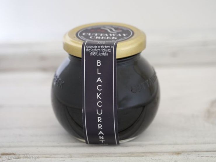 Blackcurrant jam from Cuttaway Creek - Liz Posmyk Good Things 