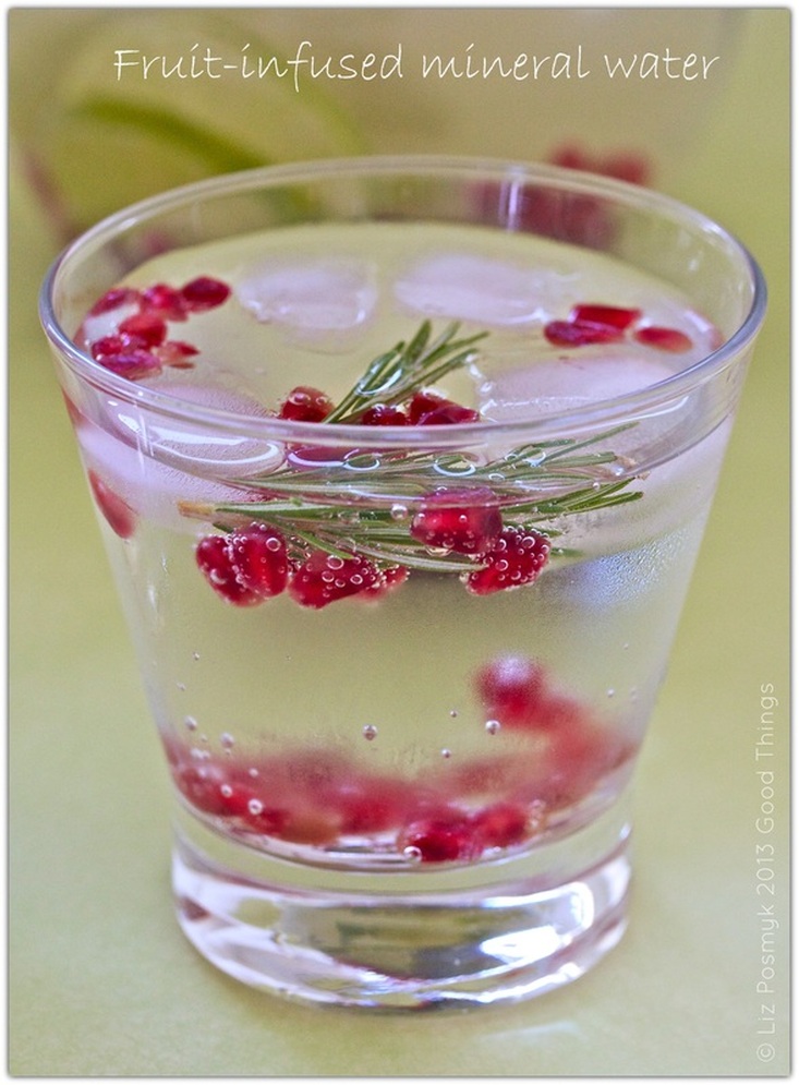 Fruit infused mineral water by Liz Posmyk, Good Things 