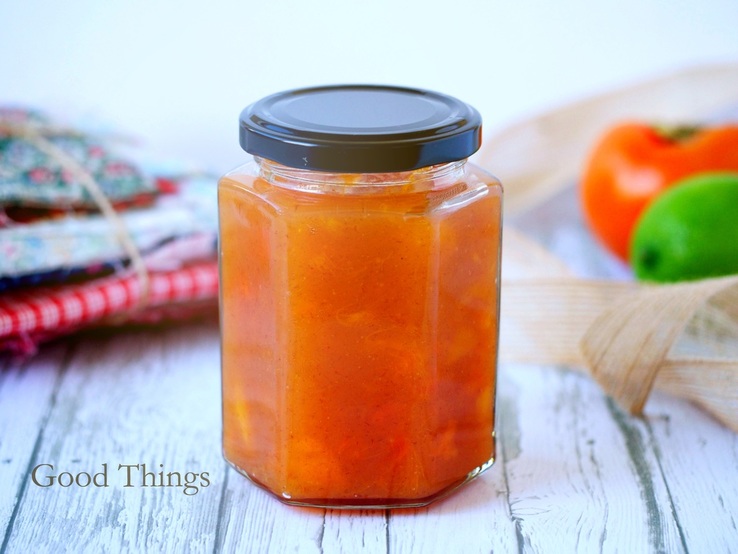 Persimmon jam with a hint of lime by Liz Posmyk, Good Things 