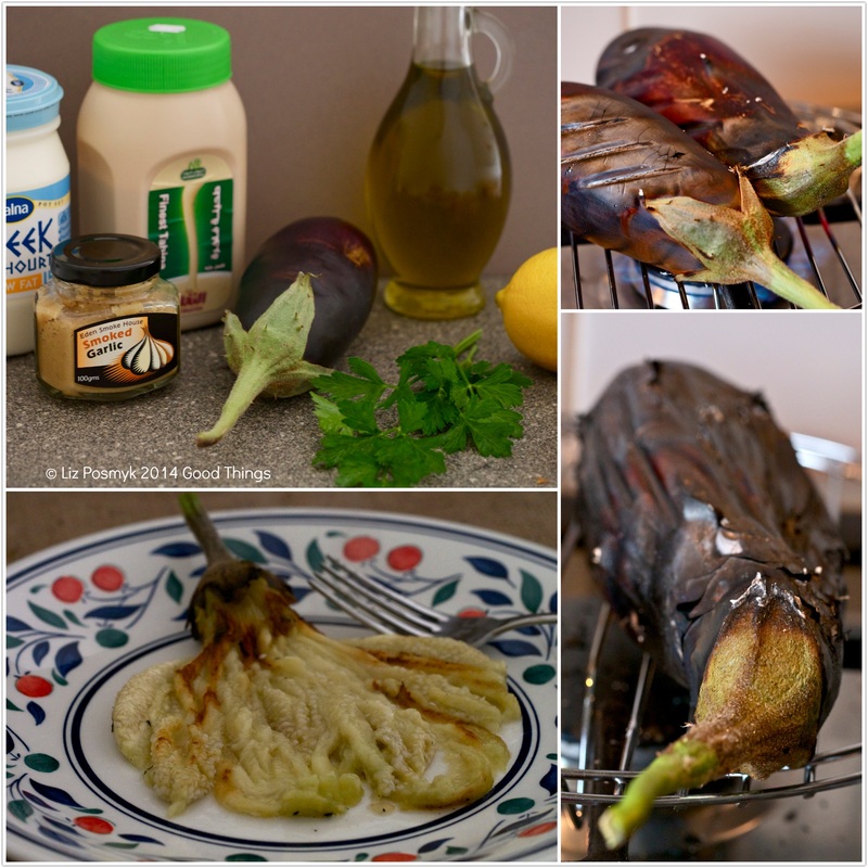 Deconstructed baba ghanoush, recipe and photo by Liz Posmyk, Good Things