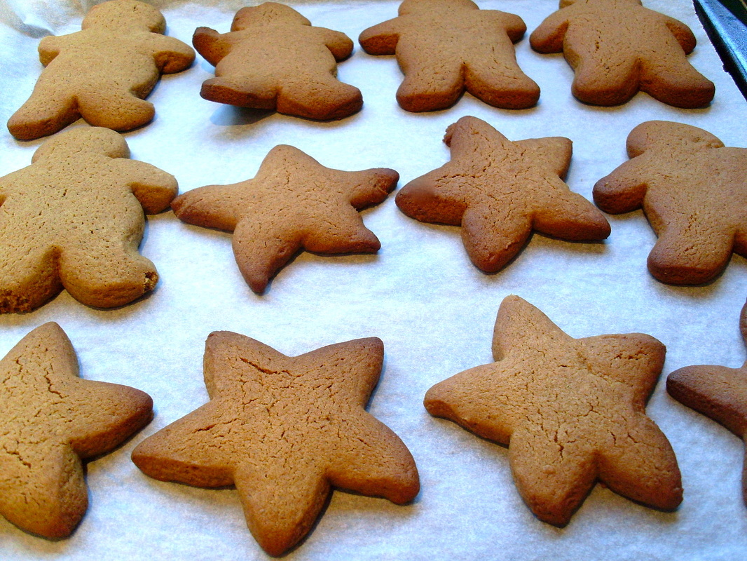 This first batch of gingerbread is a little dark